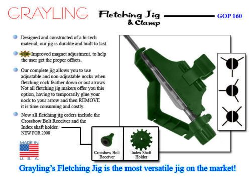 Grayling Fletching Jig with Right Clamp