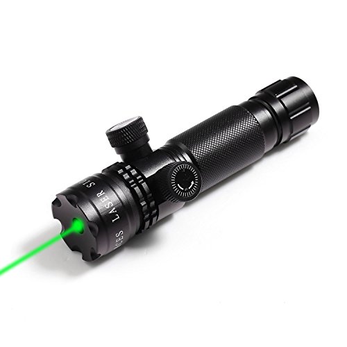 UpgradedCoocheer Self-lock Green Laser Sight532nm Green Dot Adjustable Scope for Hunting and Shooting